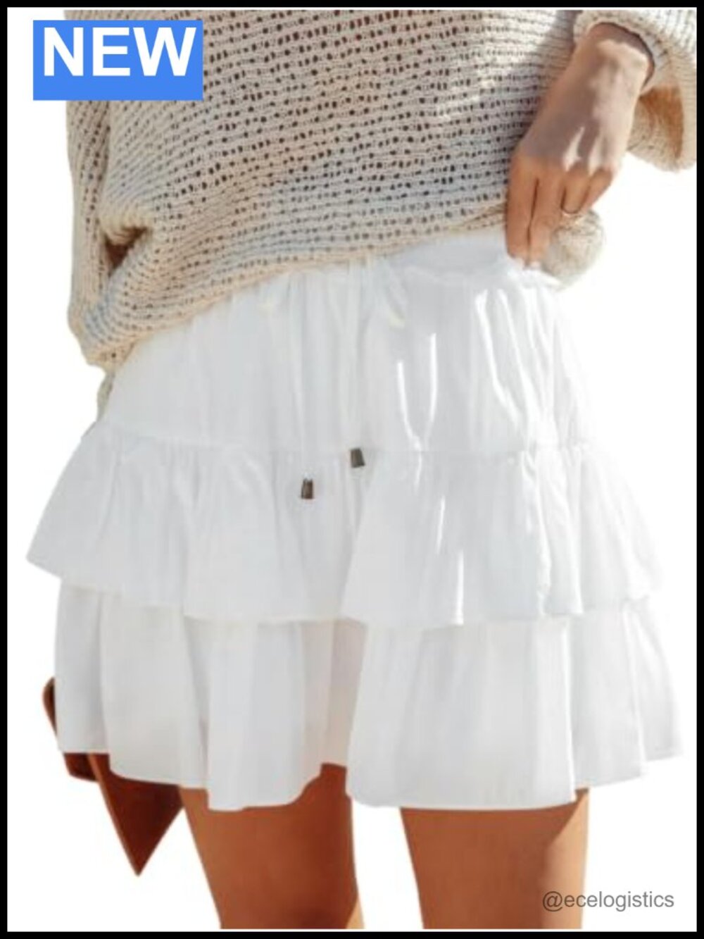 Flowy Ruffle Skorts High Waist Cotton Blend Athletic Tennis Golf Skirts for
